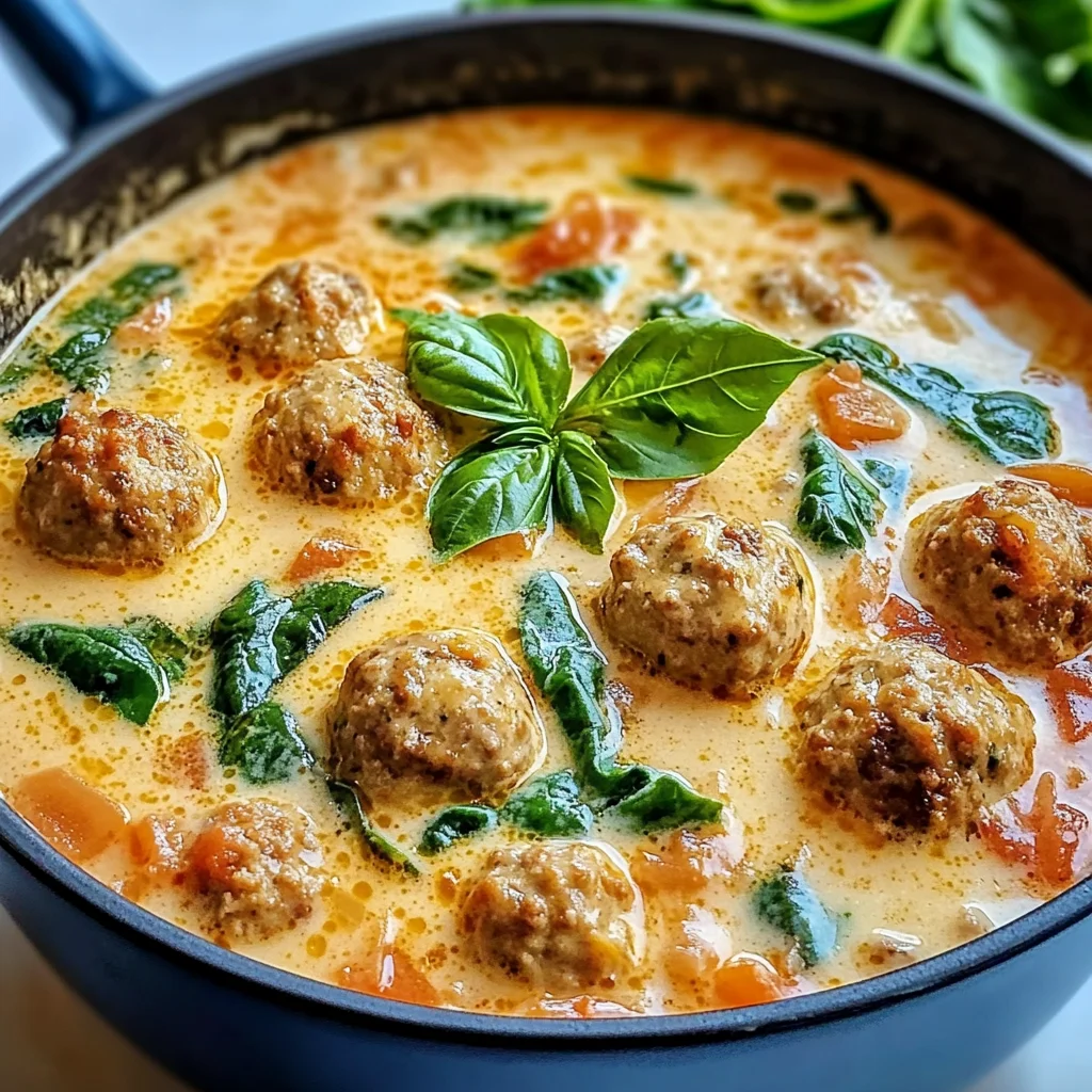 Savor the Comfort: Creamy Italian Meatball Soup to Warm Your Soul