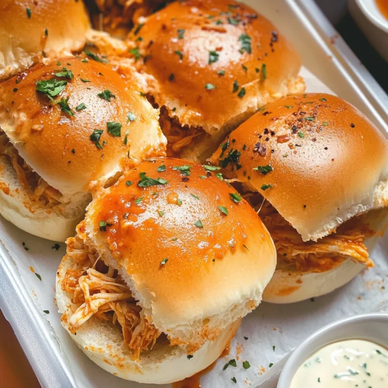 Spicy Buffalo Chicken Sliders
