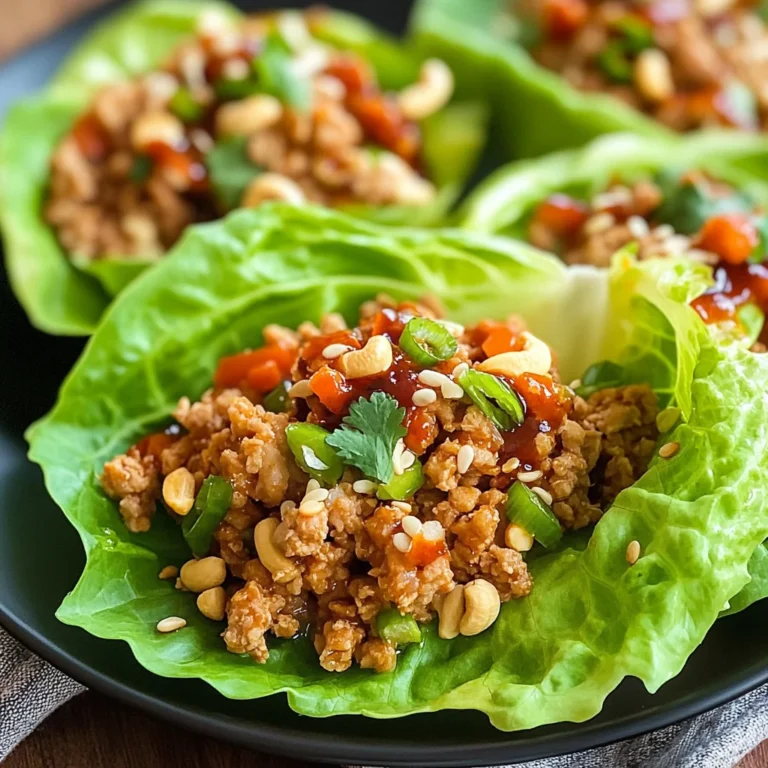 Thai Chicken Lettuce Wraps