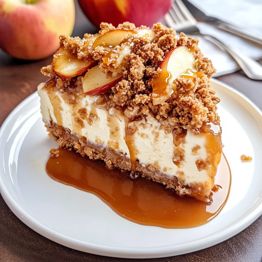Apple Crisp Cheesecake