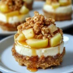 Apple Crisp Mini Cheesecakes