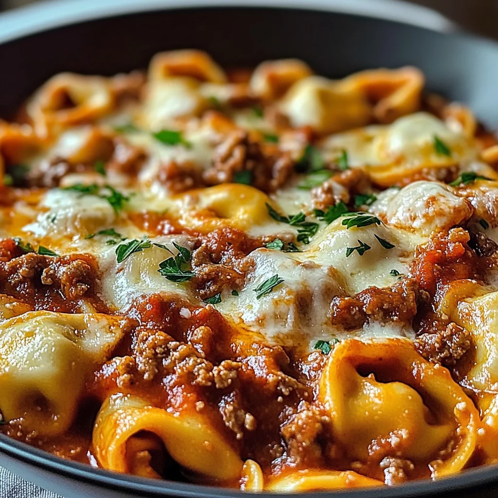 Beefy Tortellini Bake