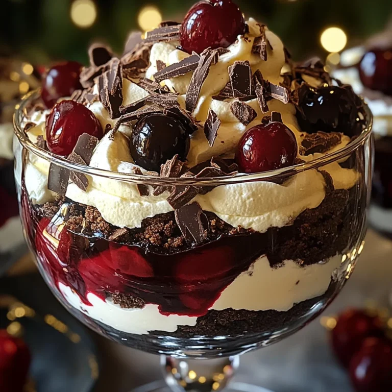 Black Forest Trifle for Christmas