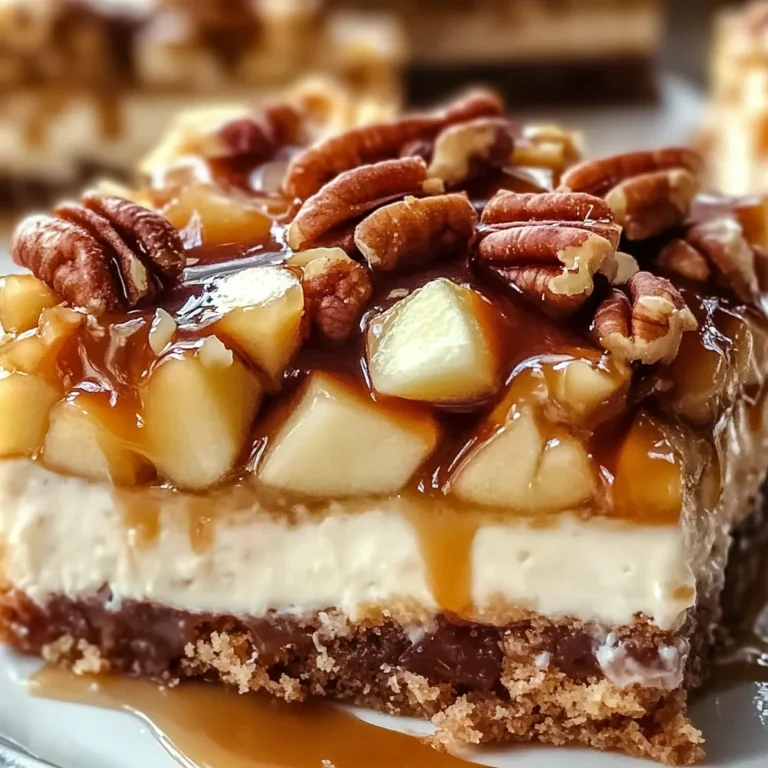 Caramel Apple Cheesecake Bars