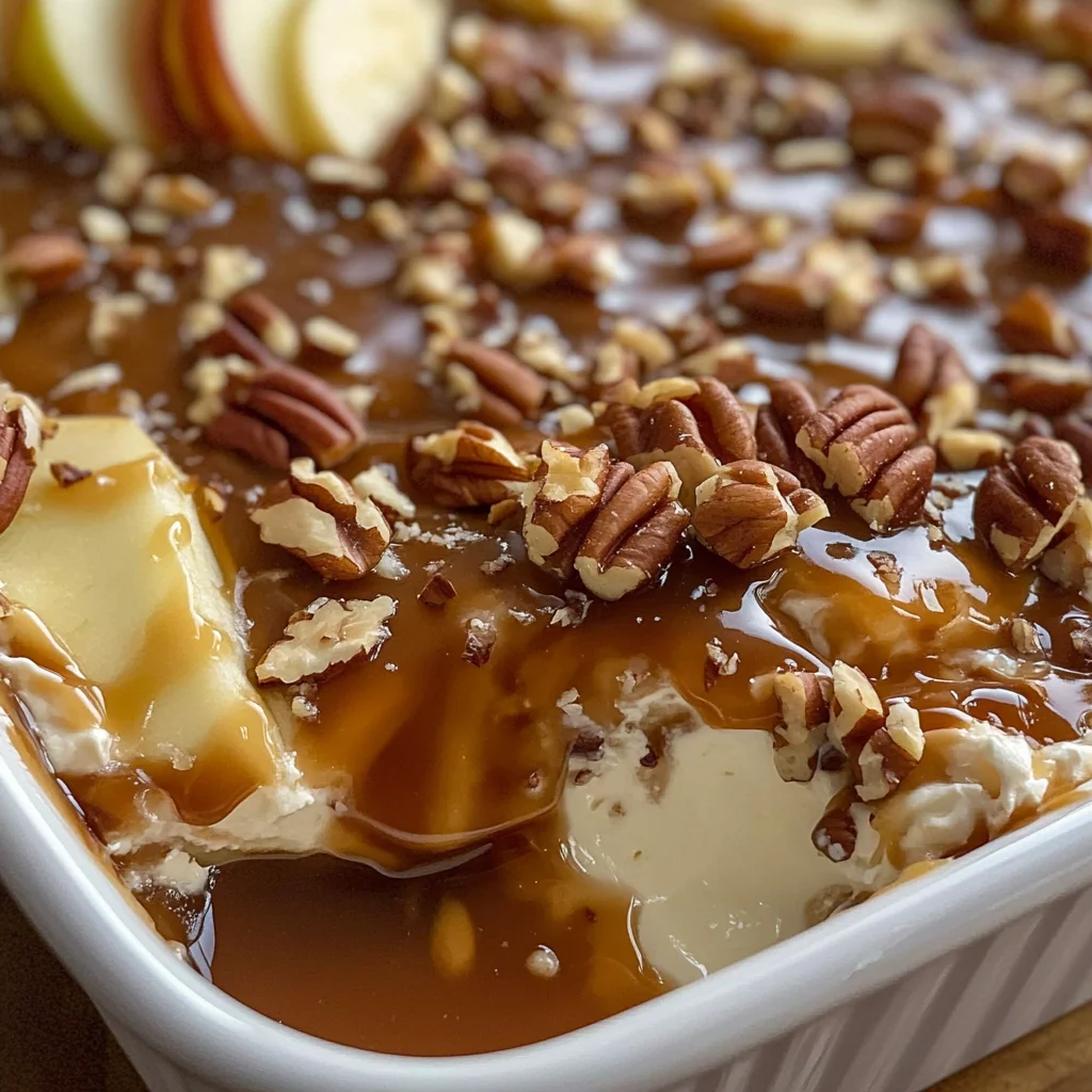 Caramel apple cheesecake dip recipe