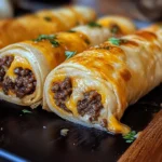 Cheesy Garlic Beef Roll-Ups