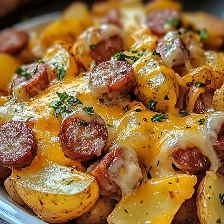 Cheesy Ranch Potatoes and Smoked Sausage