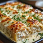 Chicken Alfredo Lasagna Rolls