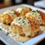 Chicken Pillows with Creamy Parmesan Sauce