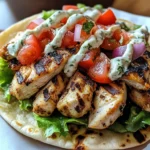 Chicken Pita Gyros with Tzatziki