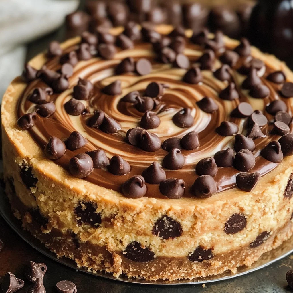 Chocolate Peanut Butter Swirl Cheesecake