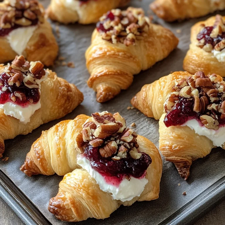 Cranberry Cream Cheese Crescent Bites
