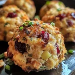 Cranberry & Turkey Stuffing Balls