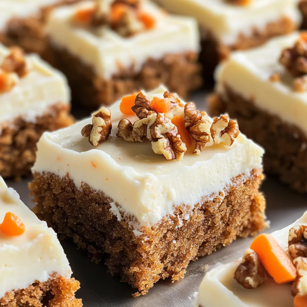 Decadent Carrot Cake Bars with Cream Cheese Frosting
