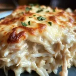 Dump-and-Bake Chicken Alfredo Rice Casserole Recipe