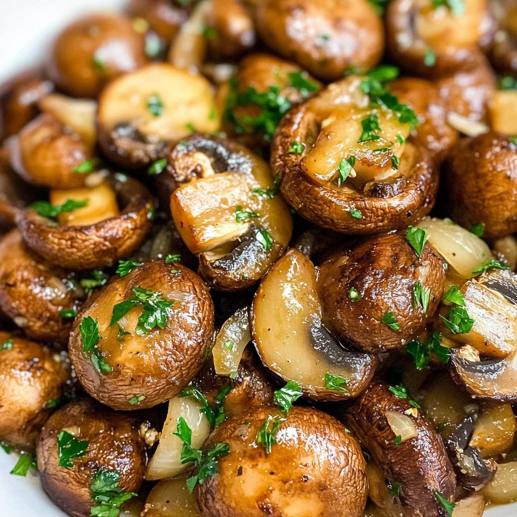 Garlic Butter Mushrooms & Onions