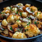 Garlic Cauliflower Mushroom Skillet: Quick & Delicious Dish
