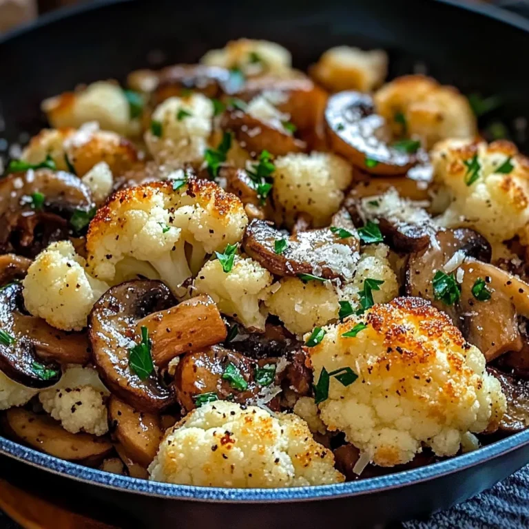 Garlic Cauliflower Mushroom Skillet: Quick & Delicious Dish