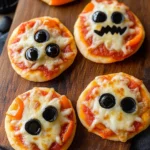 Halloween Mini Pizzas