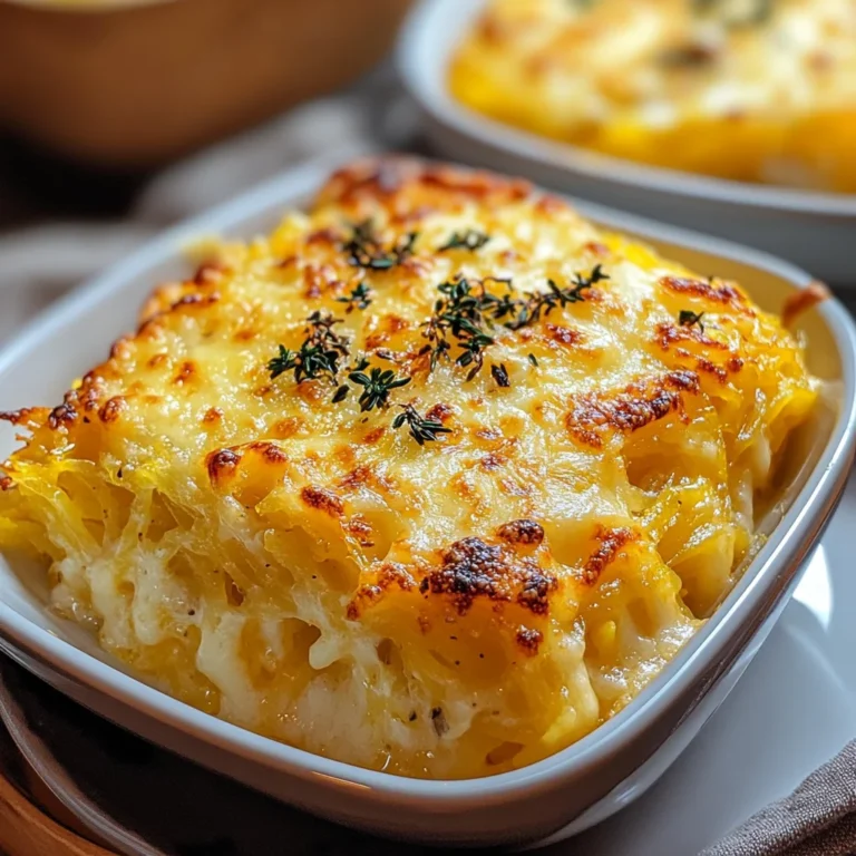 Healthy Spaghetti Squash Au Gratin