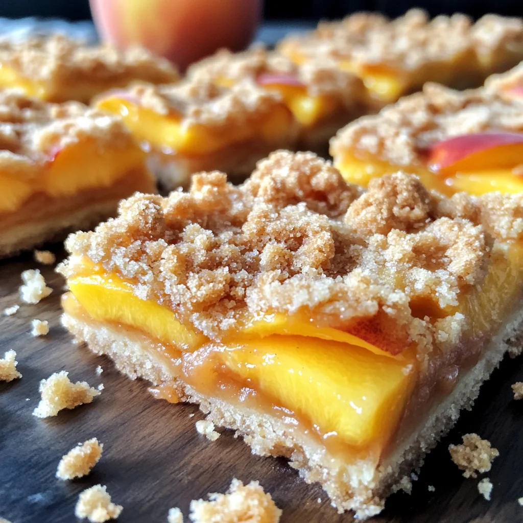 Heavenly Summer Peach Bars: A Sweet Slice of Sunshine