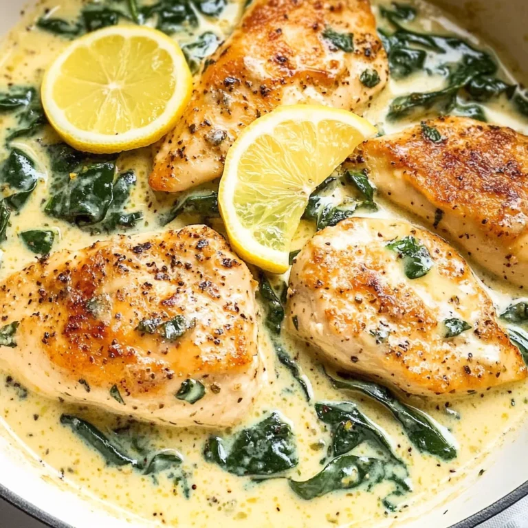 Lemon Parmesan Spinach Chicken