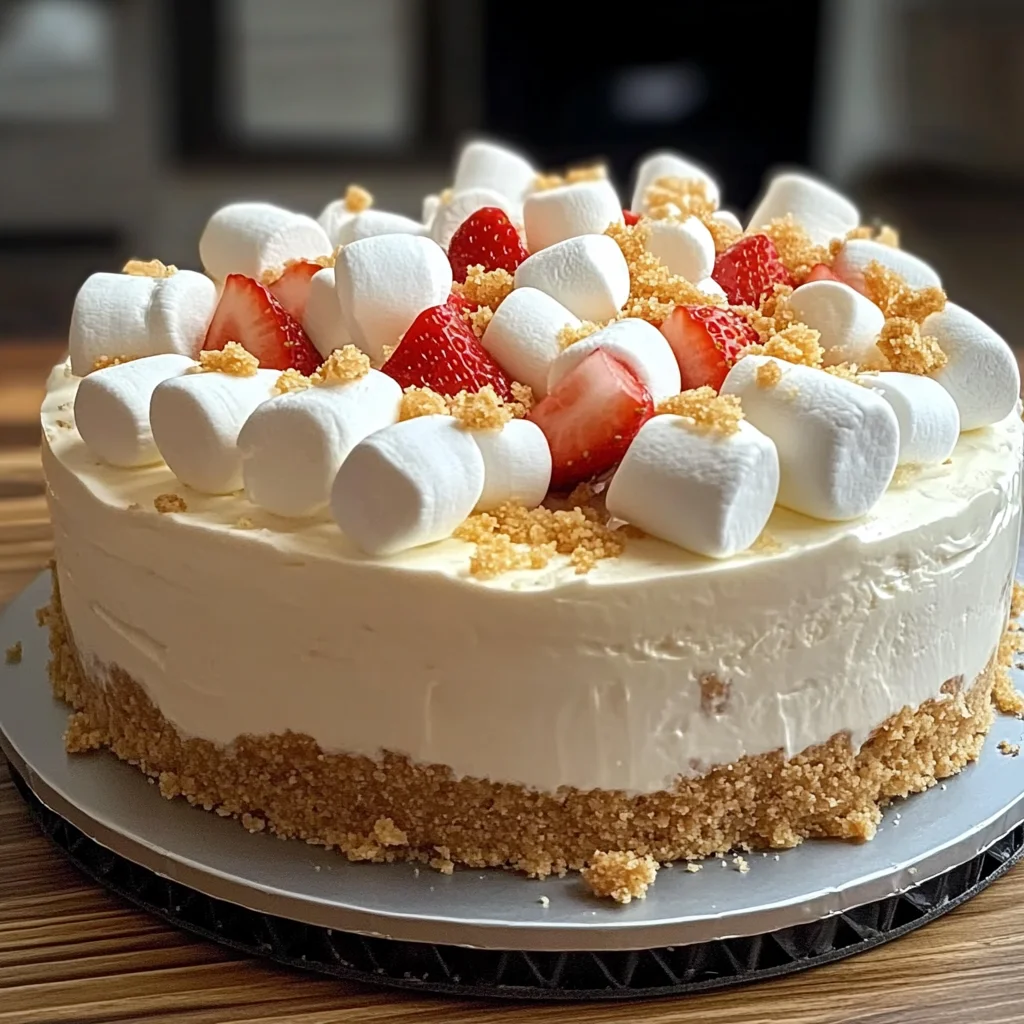 Marshmallow Whip Cheesecake : No-Bake Dream Dessert