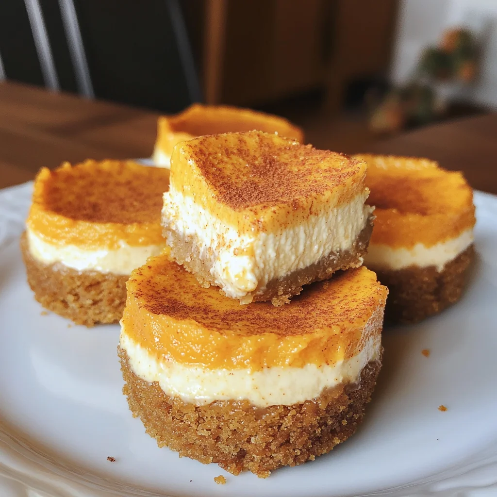Mini Pumpkin Cheesecakes