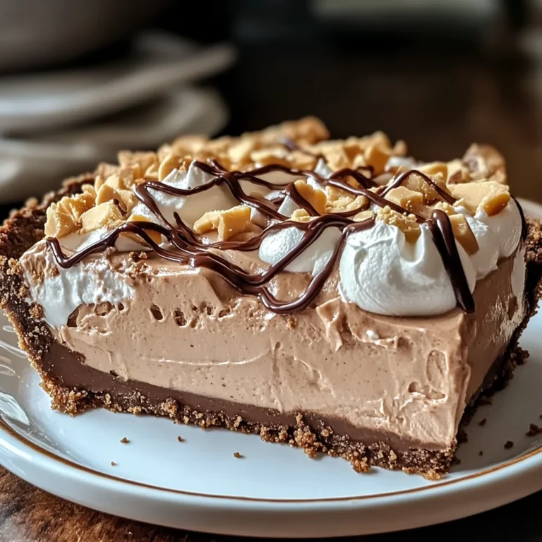 No-Bake Cream Cheese Peanut Butter Pie with Chocolate Whipped Cream