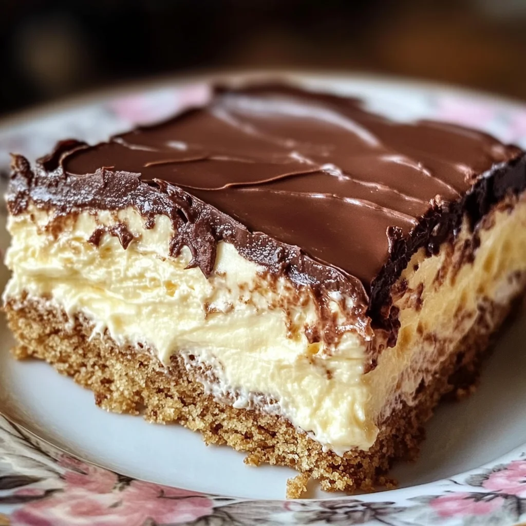 No-Bake Eclair Cake