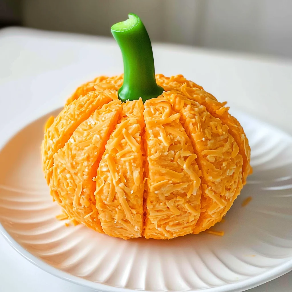 Pumpkin Shaped Cheese Ball