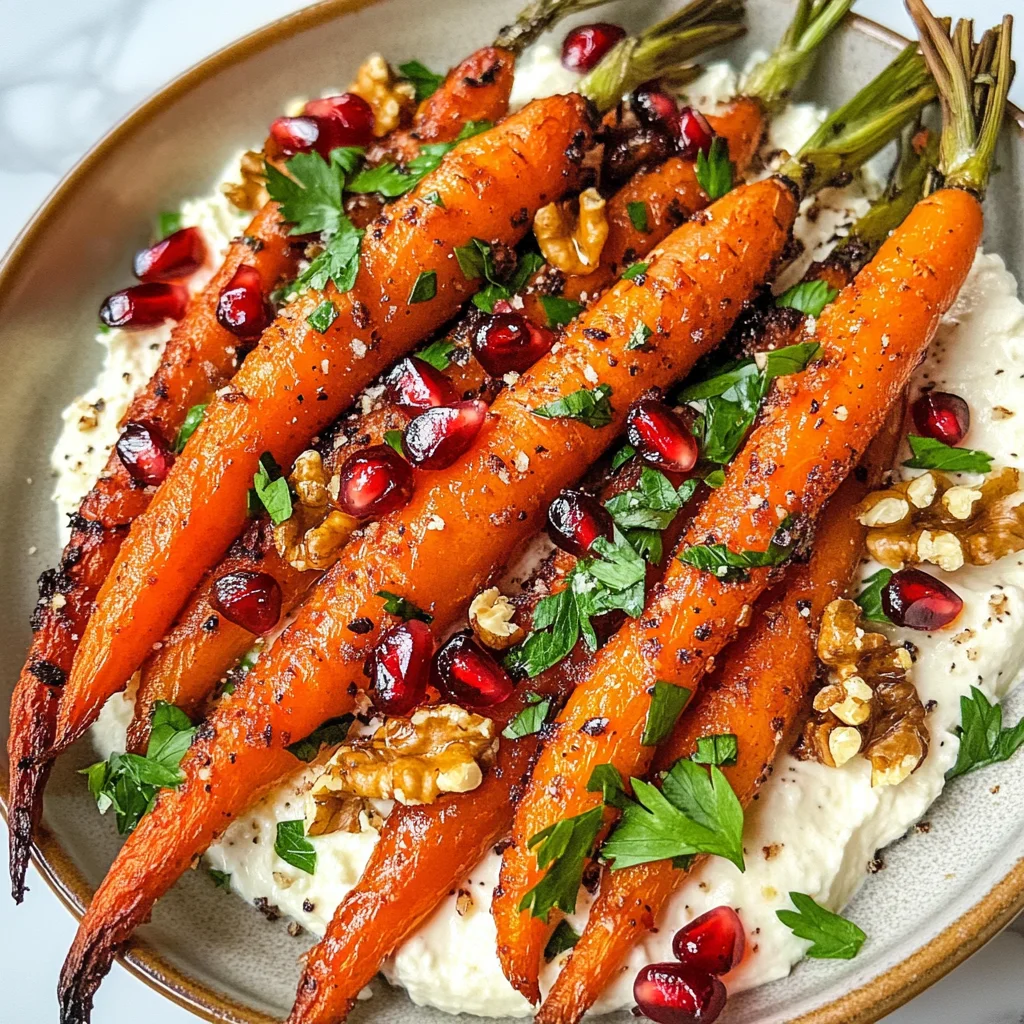 Roasted Carrots with Vegan Ricotta