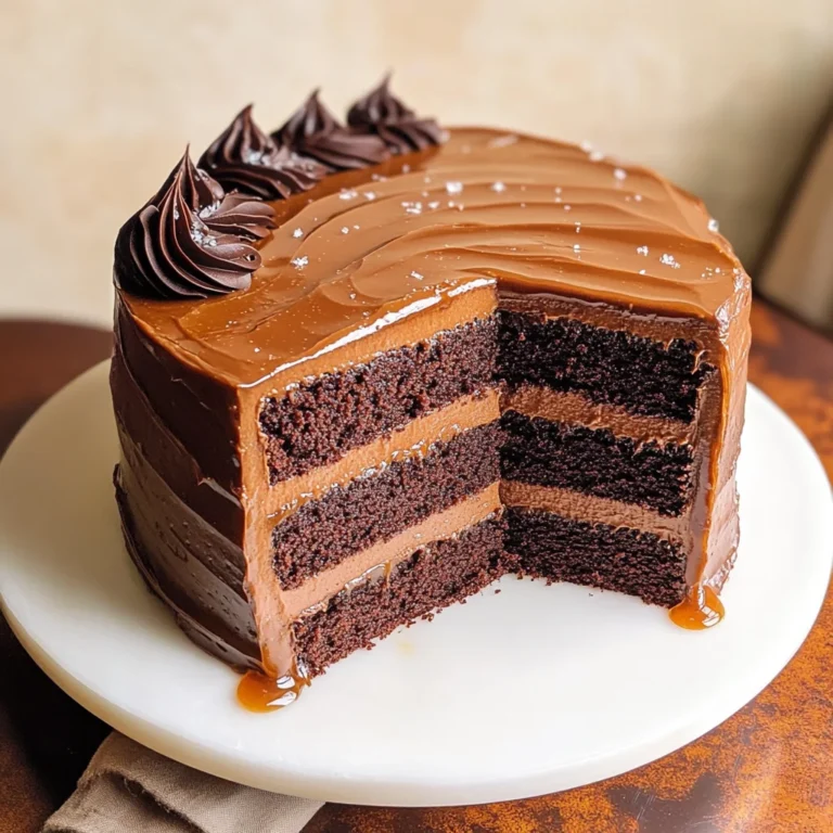 SALTED CARAMEL CHOCOLATE FUDGE CAKE RECIPE
