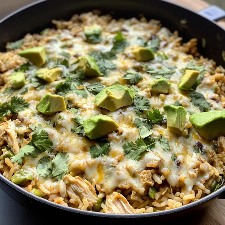 Salsa Verde Chicken & Rice Skillet