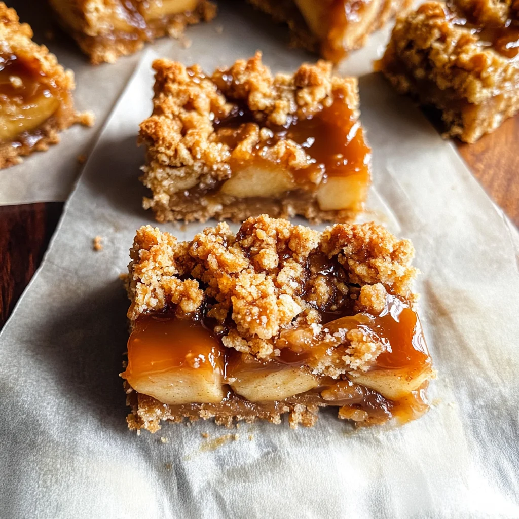 Salted Caramel Apple Crumble Bars Fall Treat: Get Addicted in 45 Min