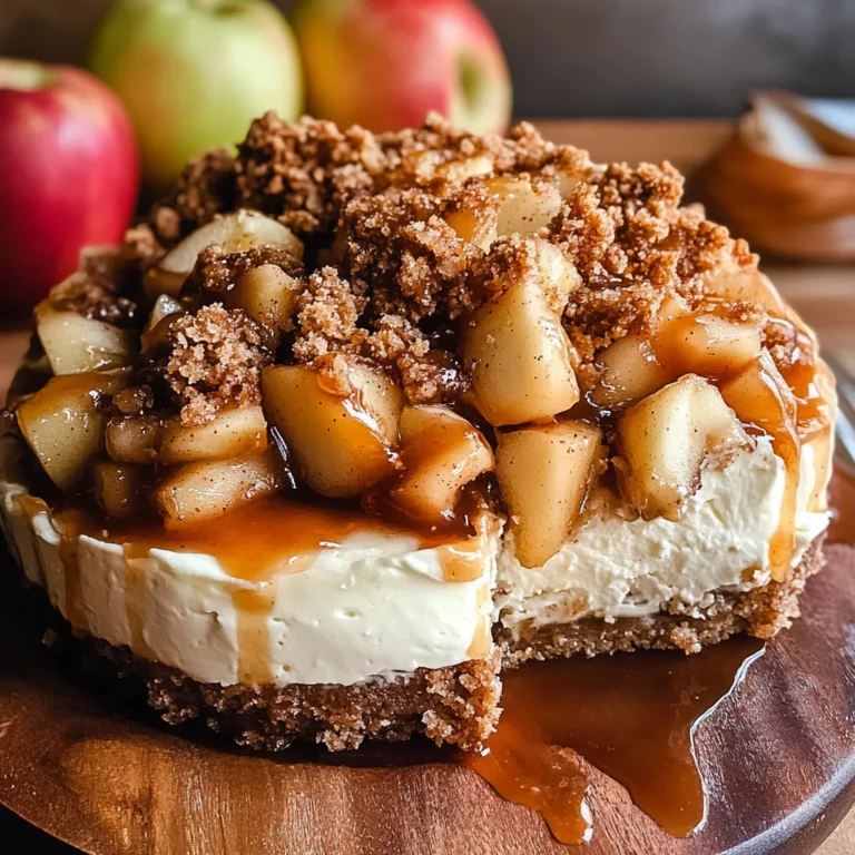 Salted Caramel Apple Pie Cheesecake