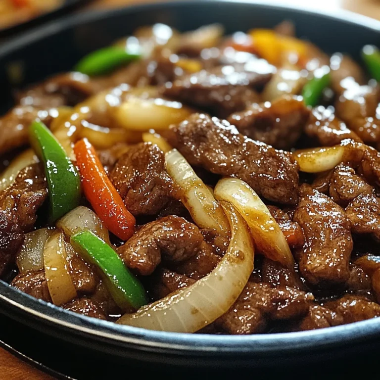Sizzling Chinese Pepper Steak with Onions