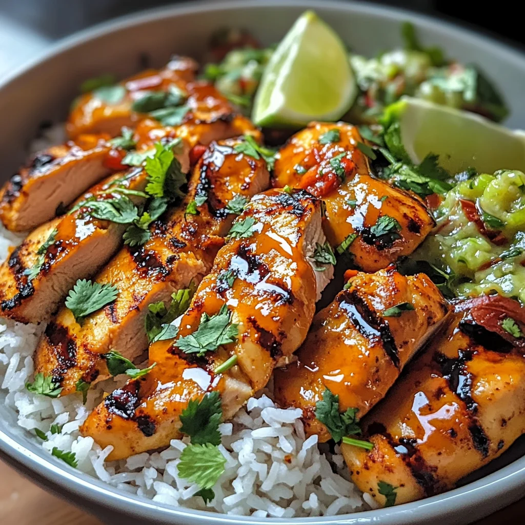 Spicy Maple Chicken with Coconut Rice