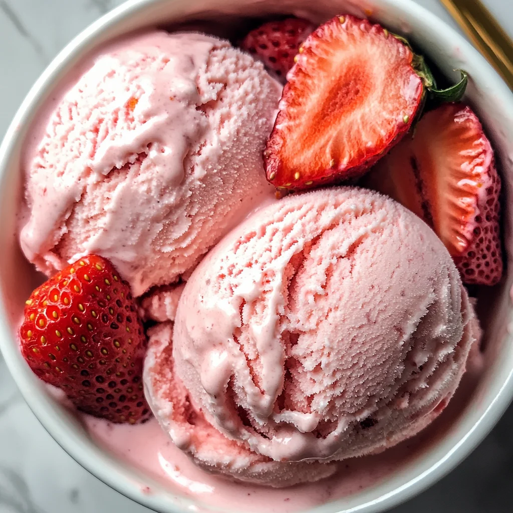 Strawberry Coconut Ice Cream