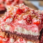 Strawberry Crunch Brownies