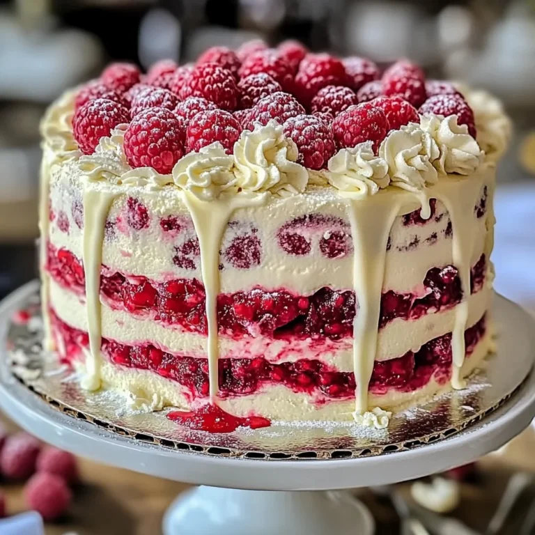 White Chocolate Raspberry Dream Cake : A Heavenly Dessert