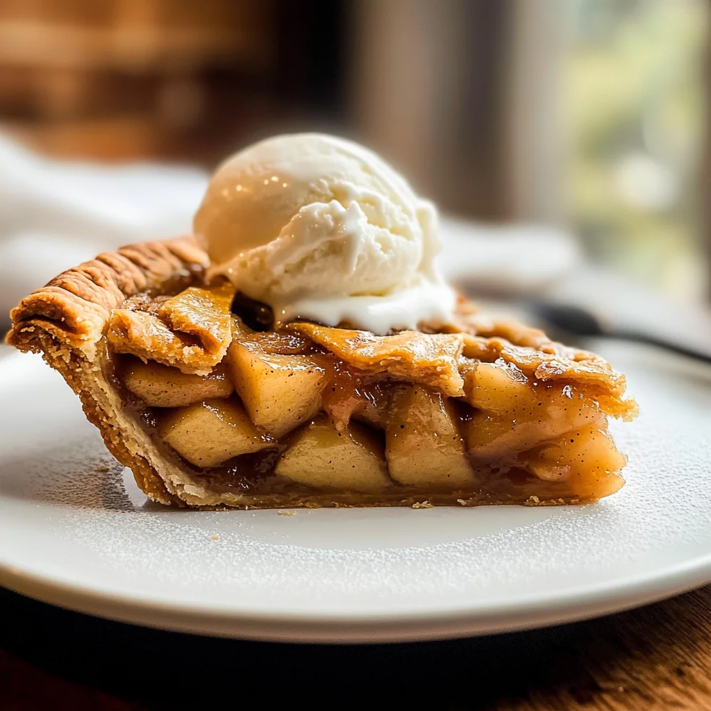 Apple Pie à la Mode (Apple Pie with Ice Cream Recipe)