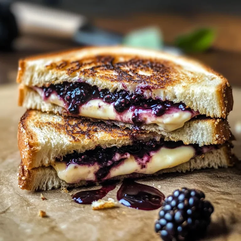Balsamic Blackberry Brie Grilled Cheese