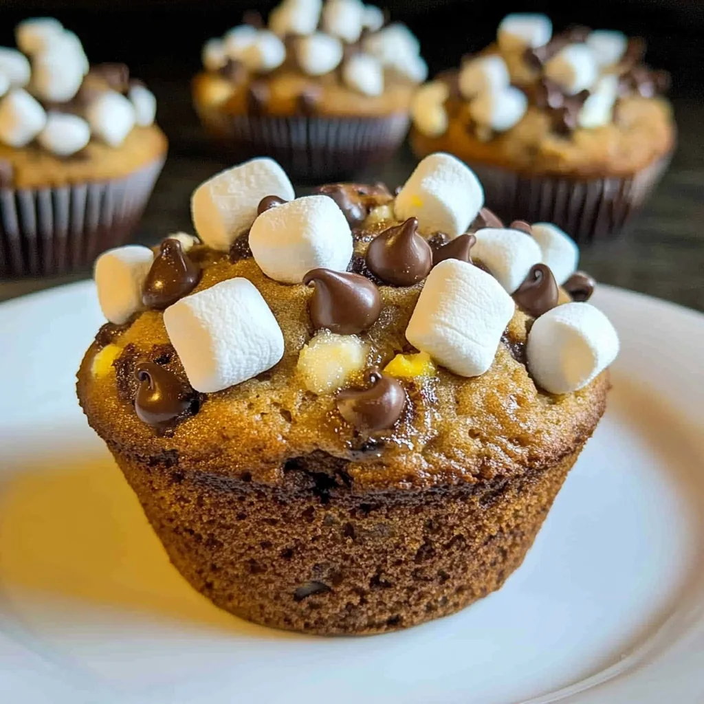 Banana S’mores Muffins