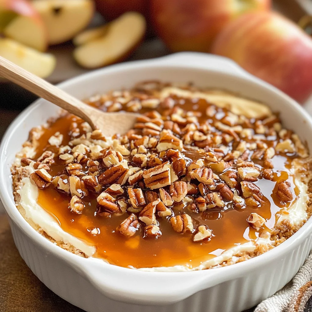 Caramel apple cheesecake dip recipe