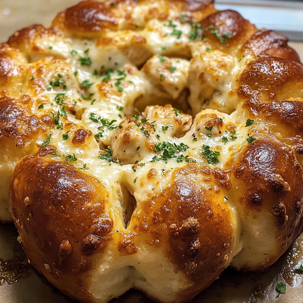Chicken Alfredo Monkey Bread