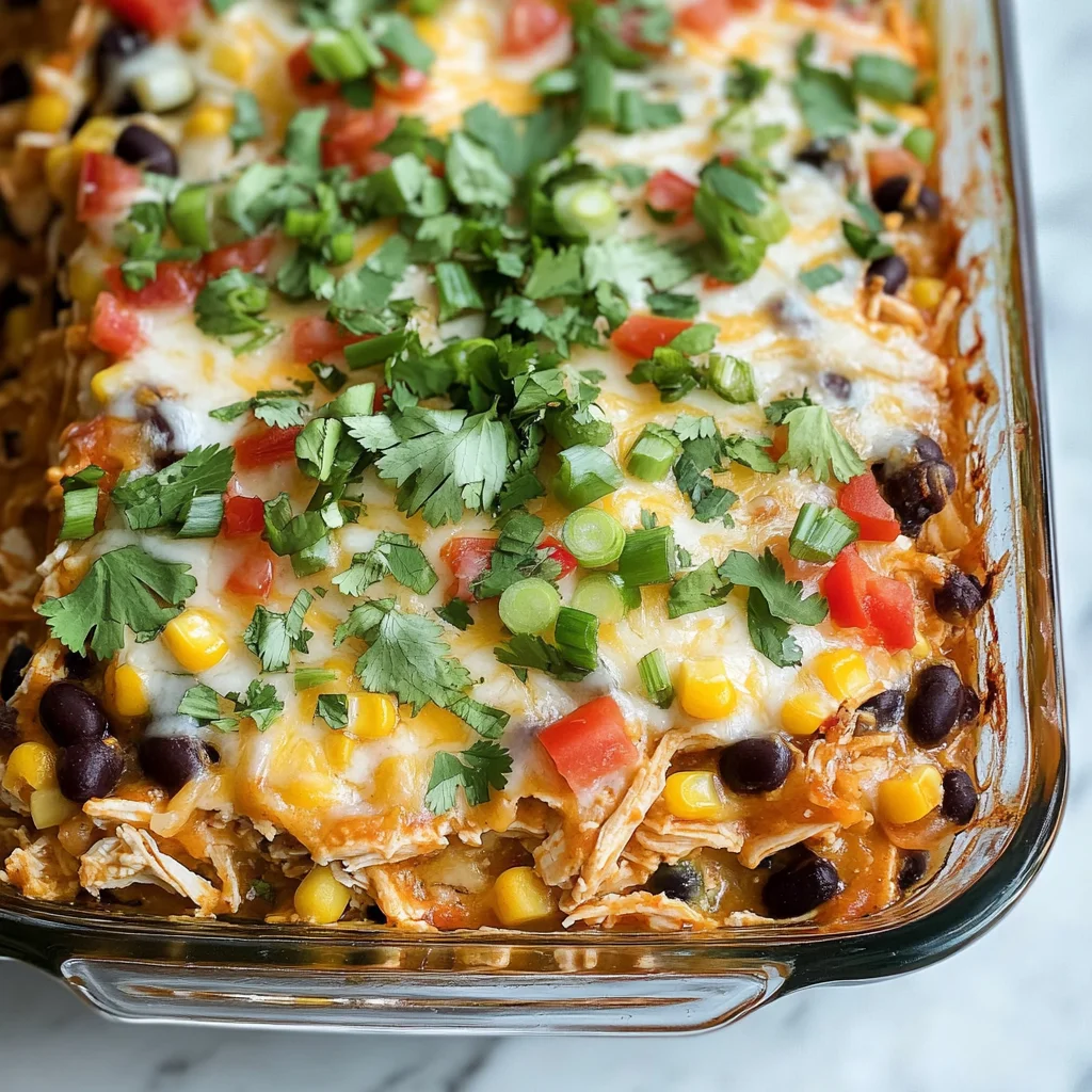 Chicken Burrito Casserole