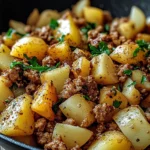 Ground turkey with potatoes