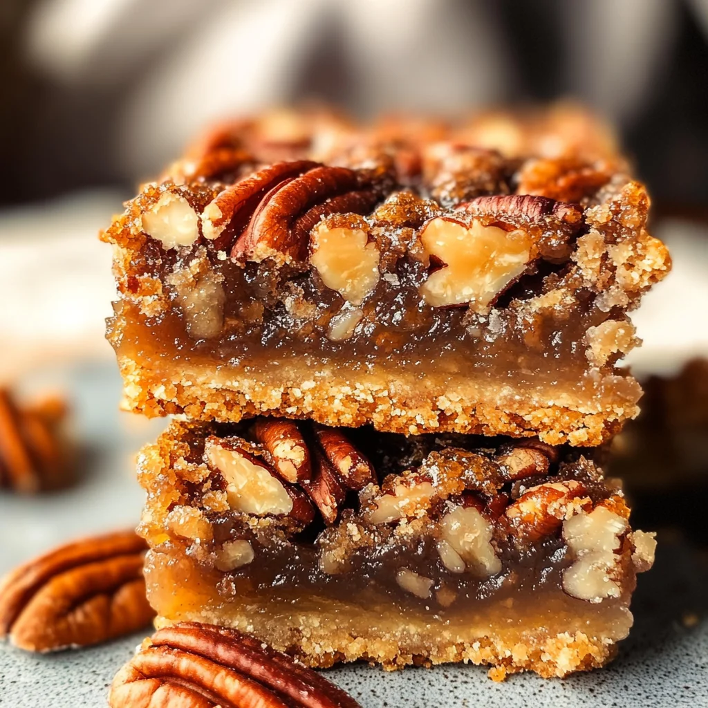 Healthy Gluten-Free Pecan Pie Bars