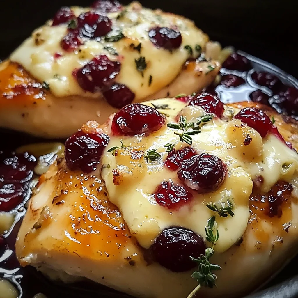 Impressive Cranberry Brie Stuffed Chicken